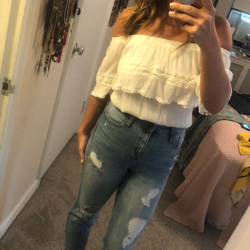 Perfect off the shoulder crop top
